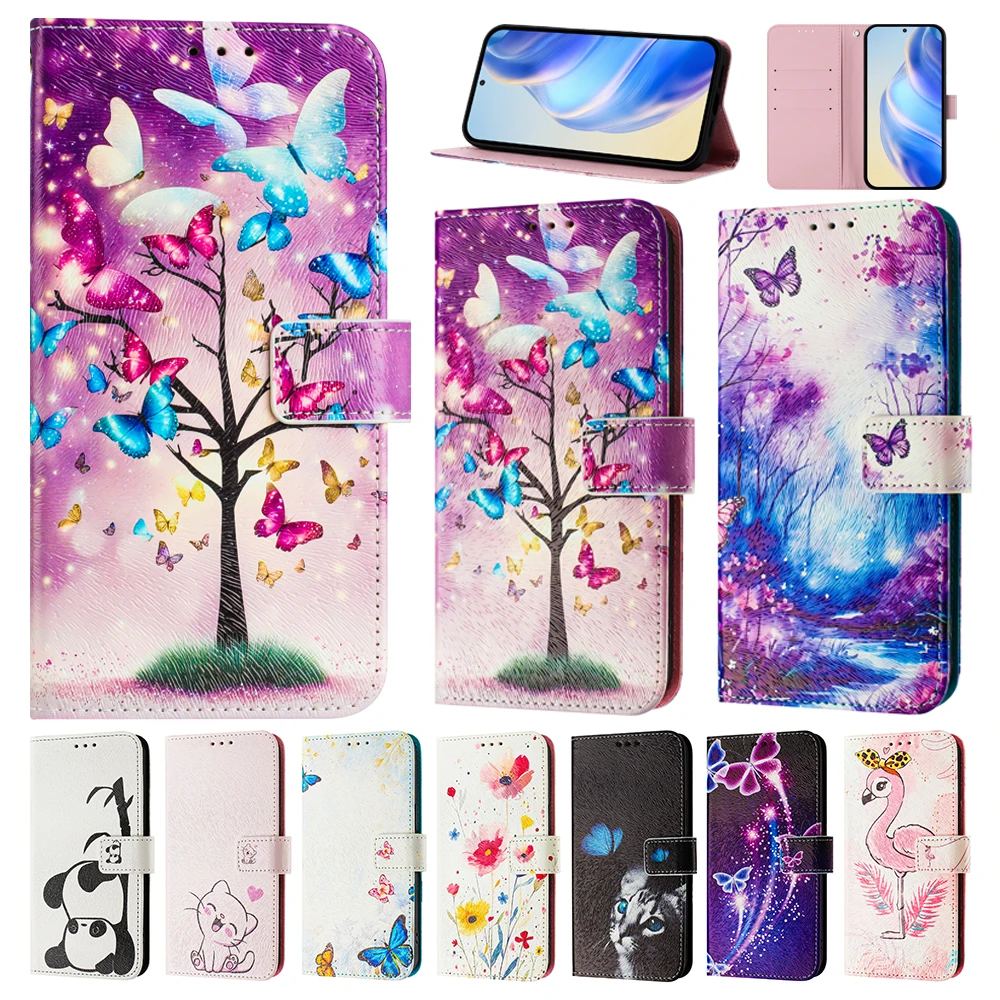 Animal-Themed Phone Case with Book Wallet Cover