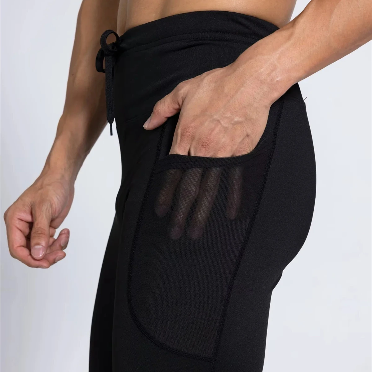 Men Women Compression Running Pants Reflective Outdoor Sports Leggings Basketball Fitness Yoga Guys Cycling Hiking Long Tights 4