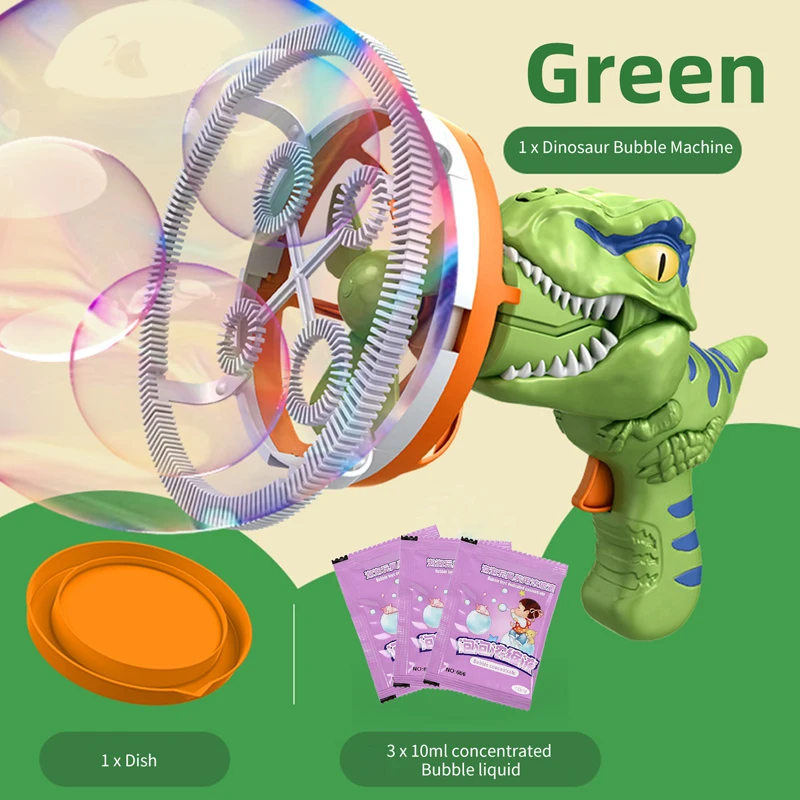 Dinosaur Electric Bubble Machine For Kids, Handheld Bubble Gun, Automatic  Bubble Maker, Interactive Parent-child Toy, Perfect For Parties And