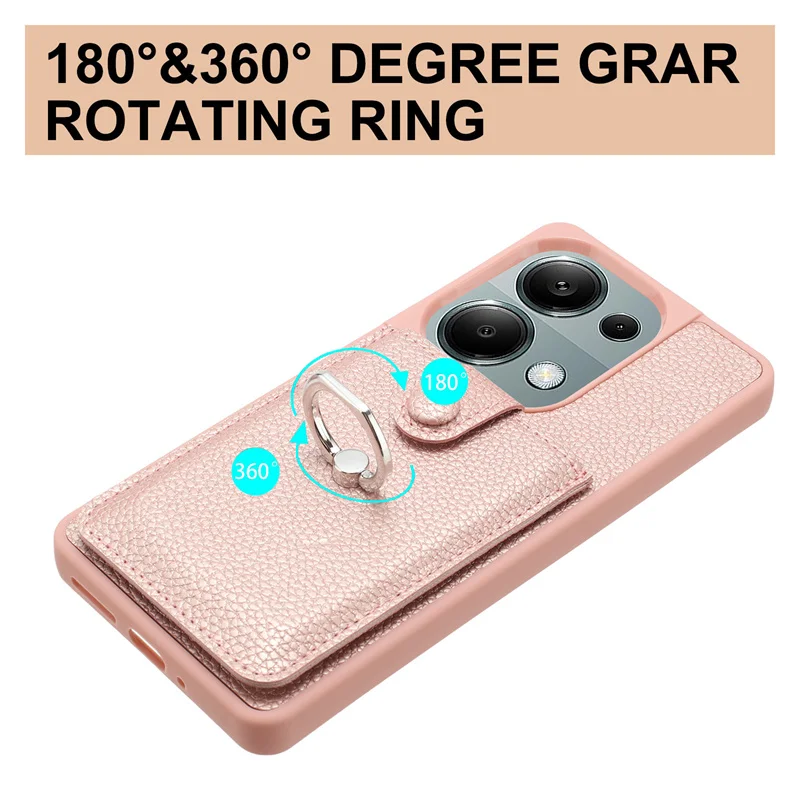Funda For Xiaomi Poco M6 Pro 4G Case Wallet Card Slots Leather Phone Case For PocoM6Pro Poko Little M 6 Pro M6Pro 4G Back Cover 5