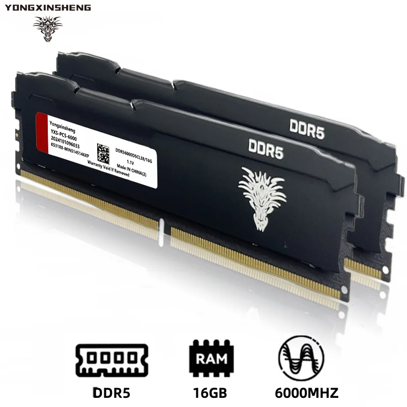 DDR5 Desktop Memory Ram 16GB 6000MHZ 6400MHZ CL38 memory