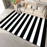 Modern Simple Black White Large Size Rugs for Living Room Light Luxury Sofa Area Carpet Soft Fluffy Bedroom Decor Anti-slip Mats 1