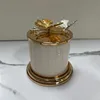 Creative Metal Butterfly Storage Jar Jewelry Cotton Swab Box Home Scented Candle Jar Nut Candy Box Crafts Home Decoration Modern 4