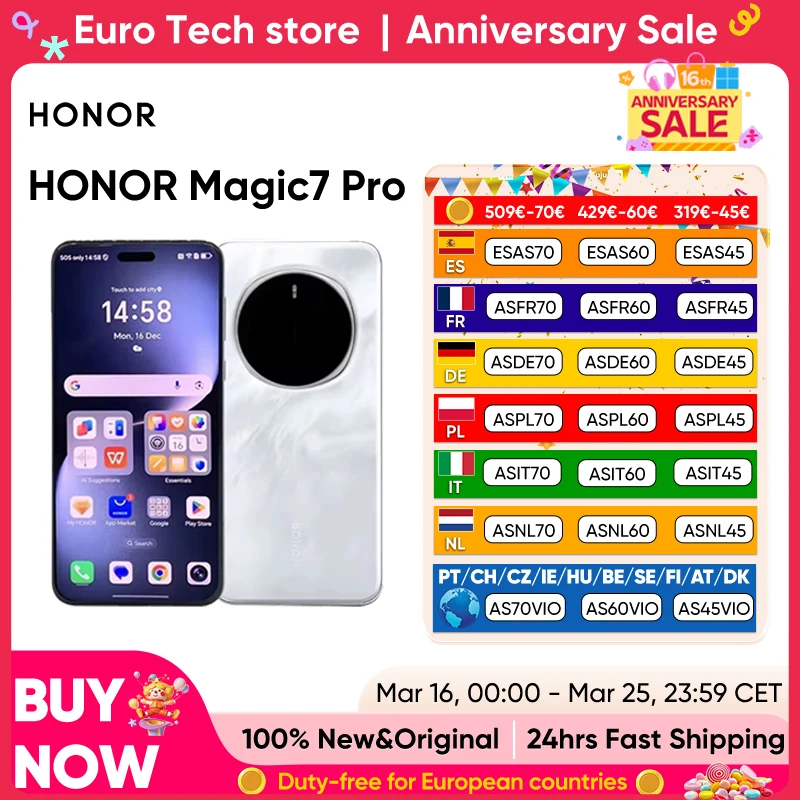 Smartfon HONOR Magic7 Pro z EU za $664.98 / ~2530zł