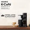 Single Serve Specialty Coffee & Milk Frother Brewer  K-Cafe Essentials Pod Maker 3 Brew Sizes Fast & Fresh Energy Efficient 5