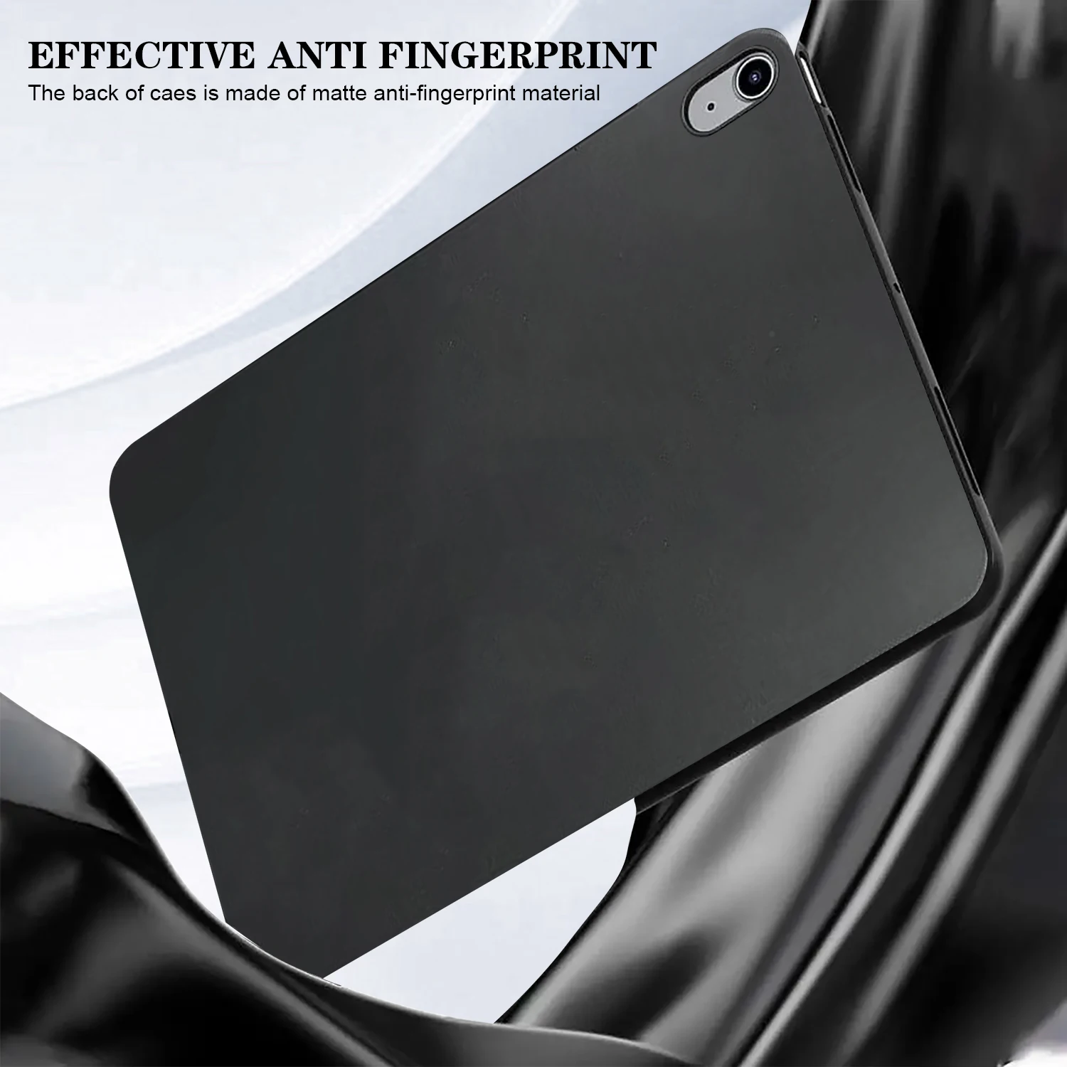 Black Silicone Tablet Case with TPU Shell and Back Cover