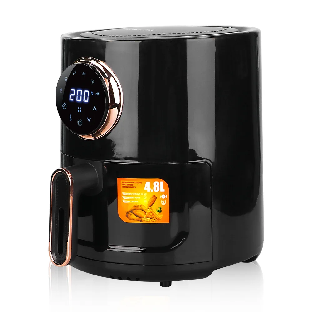 Fritadeira de ar Nova sem Óleo Profundo sem Fritadeira de Óleo Inteligente Elétrica Casa Cozinhar Fritadeira Profunda 360 ° Cozimento Led Touchscreen 4.8-5.5l Computers & Electronics
