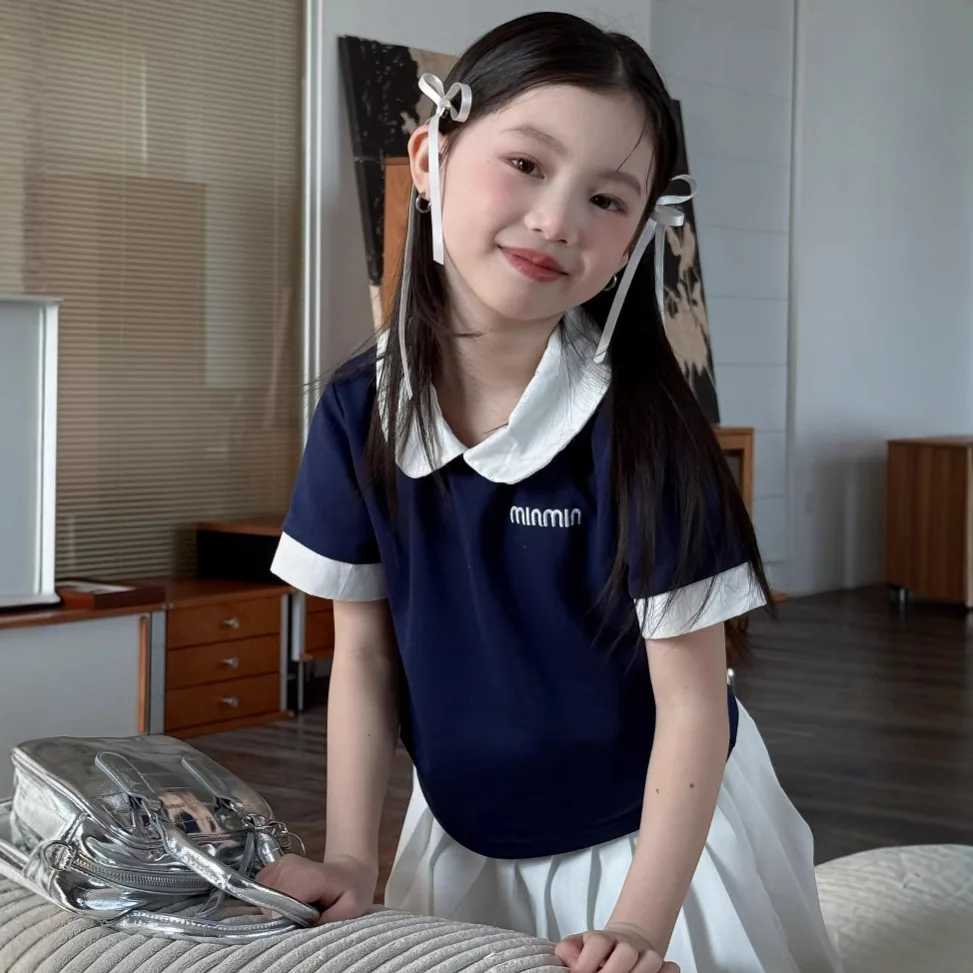 Girls Preppy Peter Pan Collar Outfit Set 4