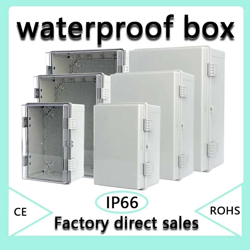 Caixa de Junção de Fio Visível Abs Caixa de Cerco Eletrônico Impermeável Ip67transparente Caixa Segura Caixas Plásticas Organizador Impermeável