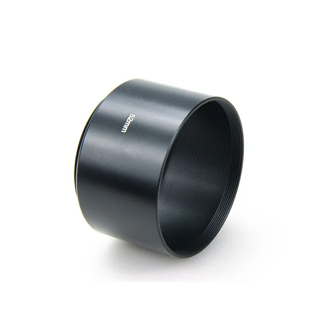 Enhance your photography with the 49 52 55 58 62 67 72 77 82mm Long Metal Lens Hood by Ynniwa.