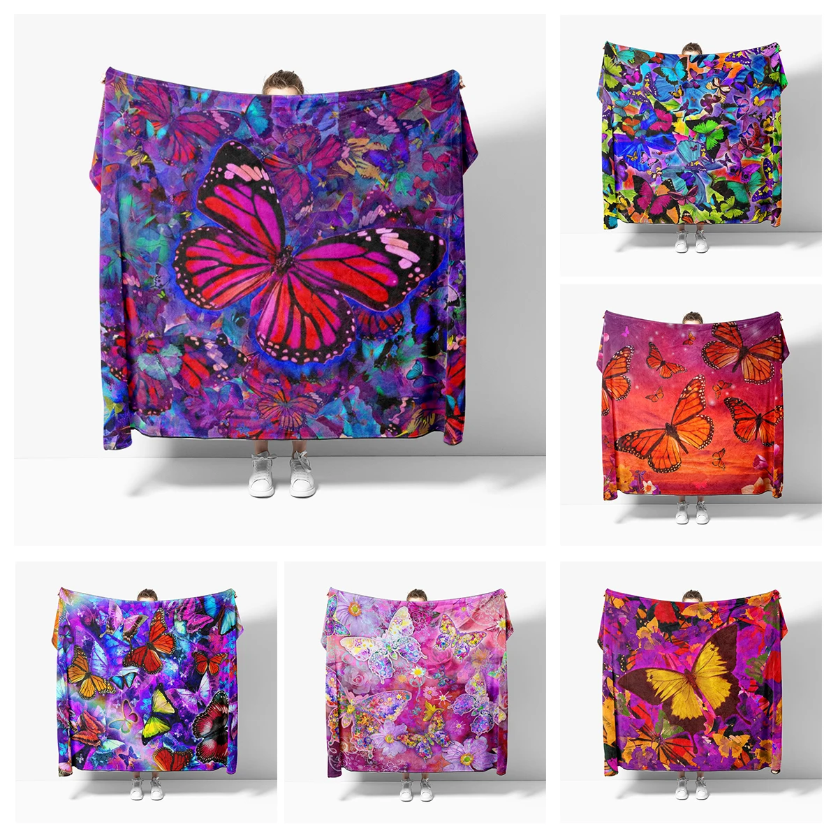 

Домашнее украшение, плюшевое одеяло для дивана, стильное покрывало с рисунком маслом на кровать, аниме, пушистые мягкие одеяла, толстое одеяло для вина