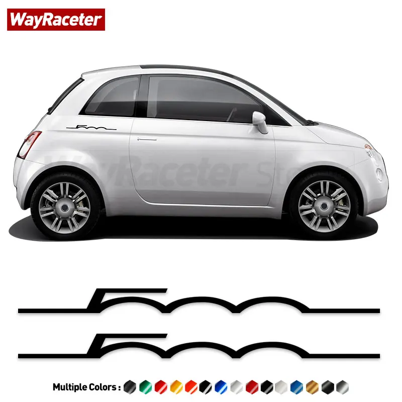 

2 шт., светоотражающая виниловая наклейка на заднюю панель автомобиля Fiat 500 Abarth Sport 595 695 500e 500c 500x500s