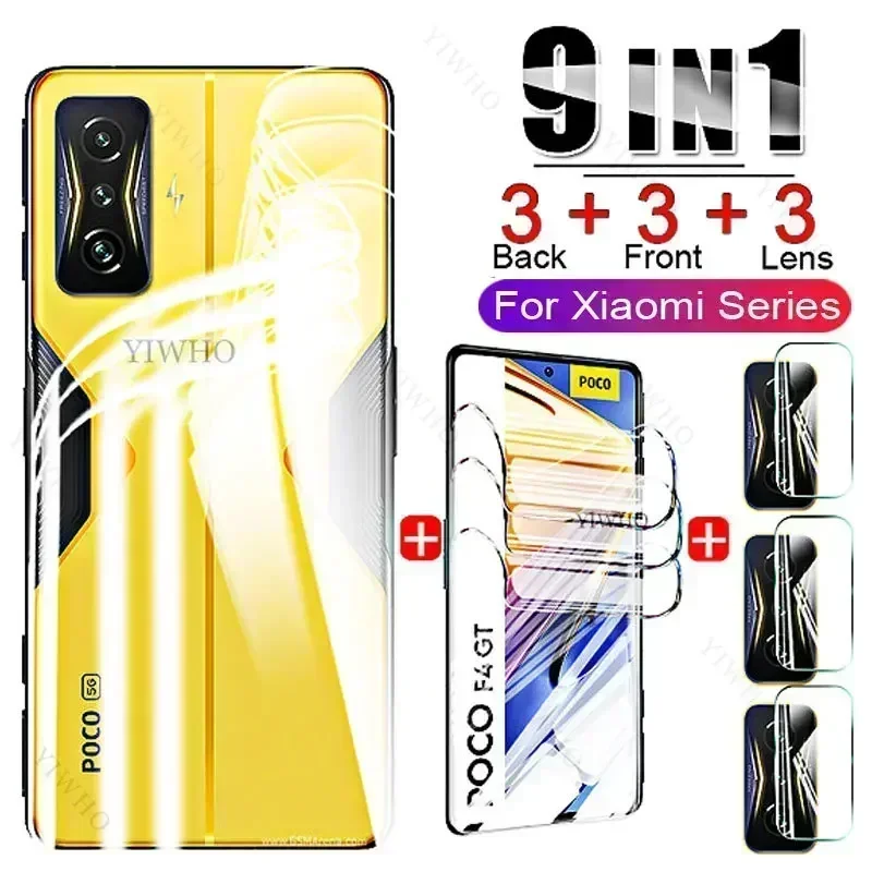 

Гидрогелевая Защитная пленка для Xiaomi Poco F4 GT, не стекло для Poco F4 F3 GT C40 C 40 F 3 9 в 1
