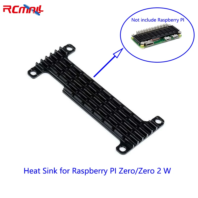 RCmall Aluminum Heat Sink Cooler Heatsink for Raspberry Pi Zero / Zero 2 W, Anti-corrosion / Anti-oxidation