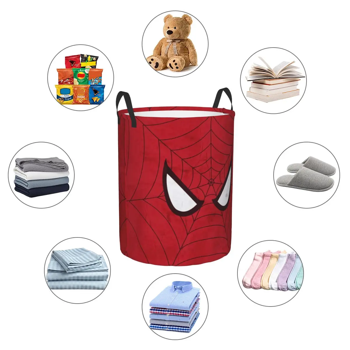 Spidey-Themed Large Storage Basket for Kids Room 5