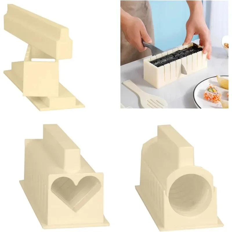 Sushi Maker Kit Mould for Home Kitchen DIY Sushi Roller Bento Rice Ball Mold Japanese Sushi Tools Sushi Rice Roller Machine