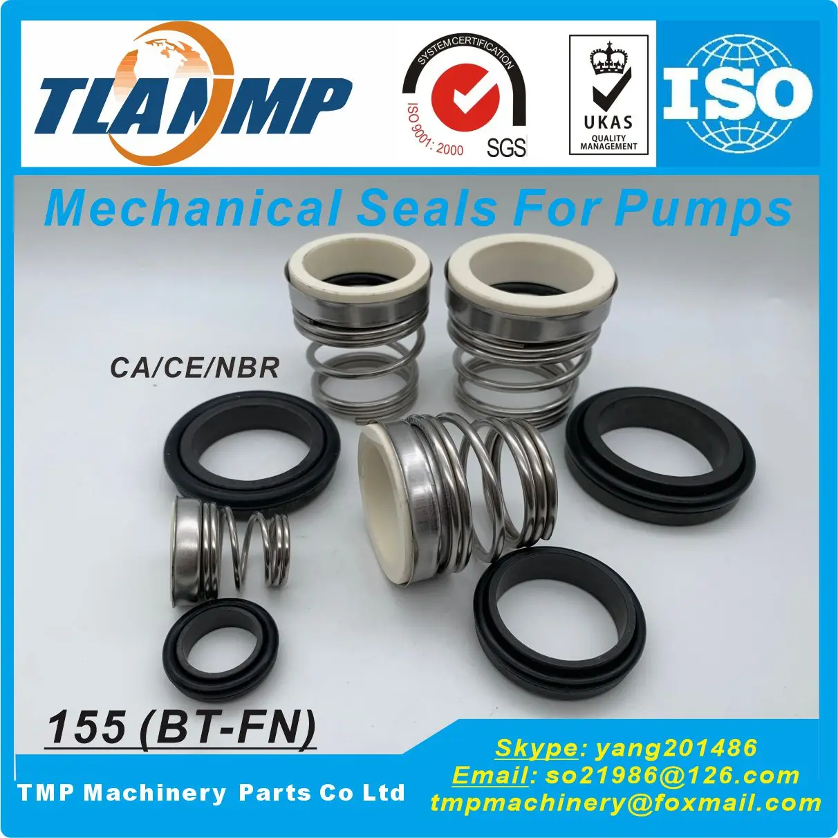155-32 , 155A-32 (155B-32) Mechanical Seals (Material:Carbon/Ceramic/NBR) for Water pumps AES T04/ BT-FN/ROTE-N Type 3