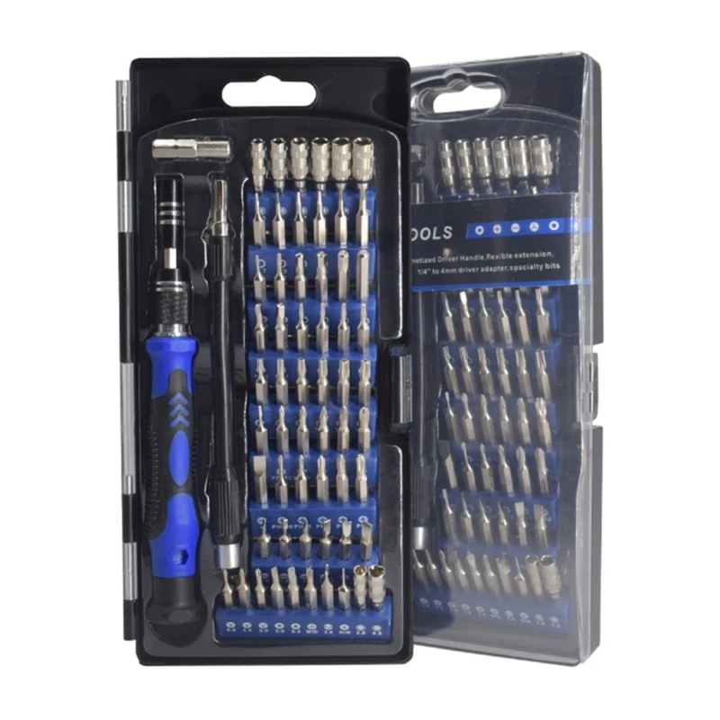 

Precisions Screwdriver with 56 Bits Magnetic Repair Tool for Phone Computer