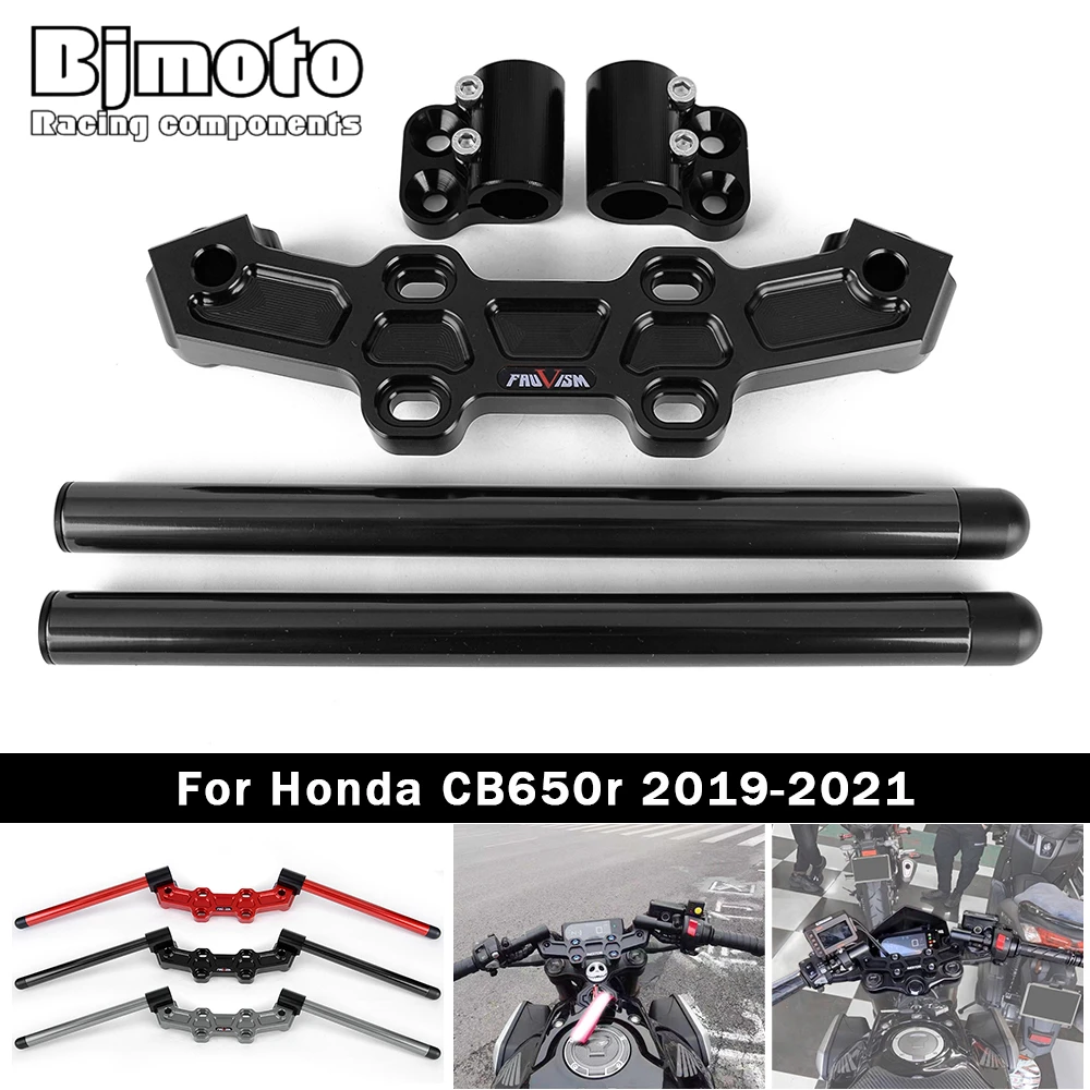 Moto Cb650R Clip On Manubrio Regolabile Manubrio Cnc Per Honda Cb650R Cb 650R 650 R 2019 2020 2021