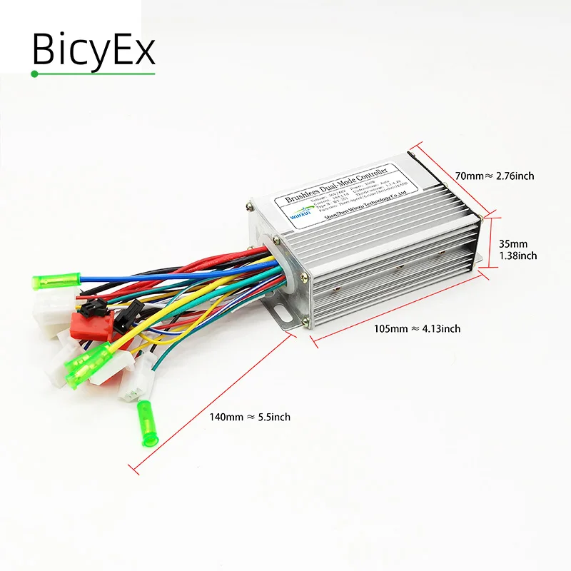 24V 36V 48V 350W 18A bezuhlíkový motorový pohon univerzální dvojí mód regulátor pro elektrický koloběžka bicykl motocykl konverze