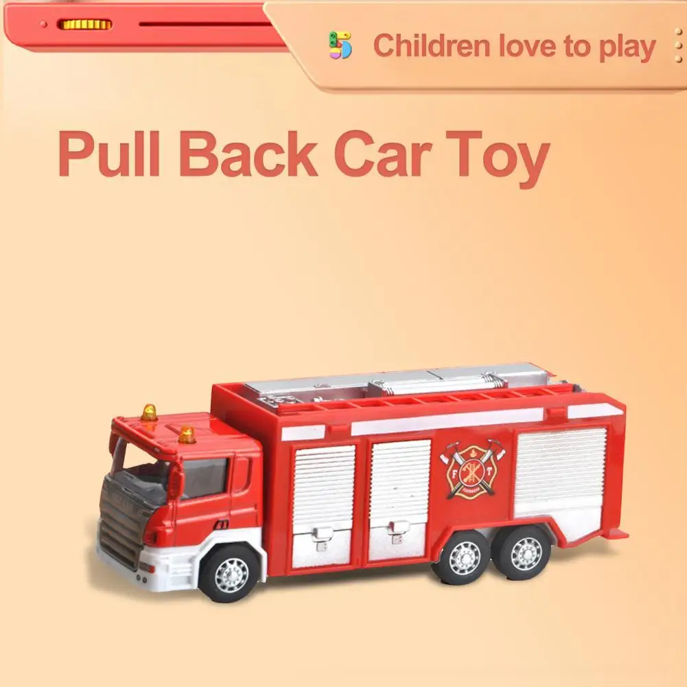 Модная Игрушечная машина пожарная обучающая модель автомобиля игрушка мини