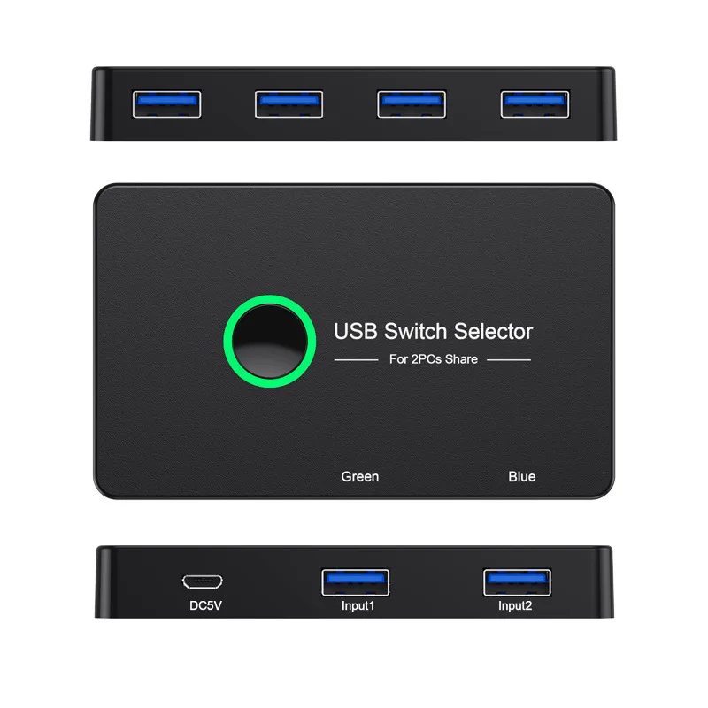 KVM ġ HDMI 2 Ʈ ڽ USB  HDMI ȣȯ ġ 2 ǻ  Ű 콺 , USB Swltch й