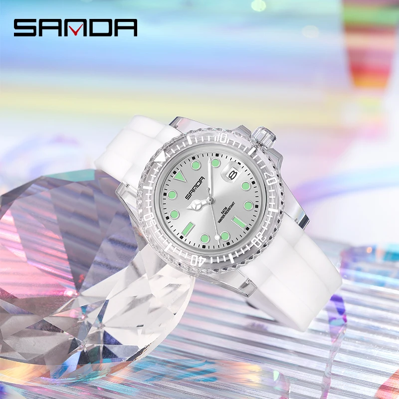 

SANDA Top Brand Watch For Men Luxury electronic quartz watch with calendar Fashion sports waterproof leisure Wrist watch 9007