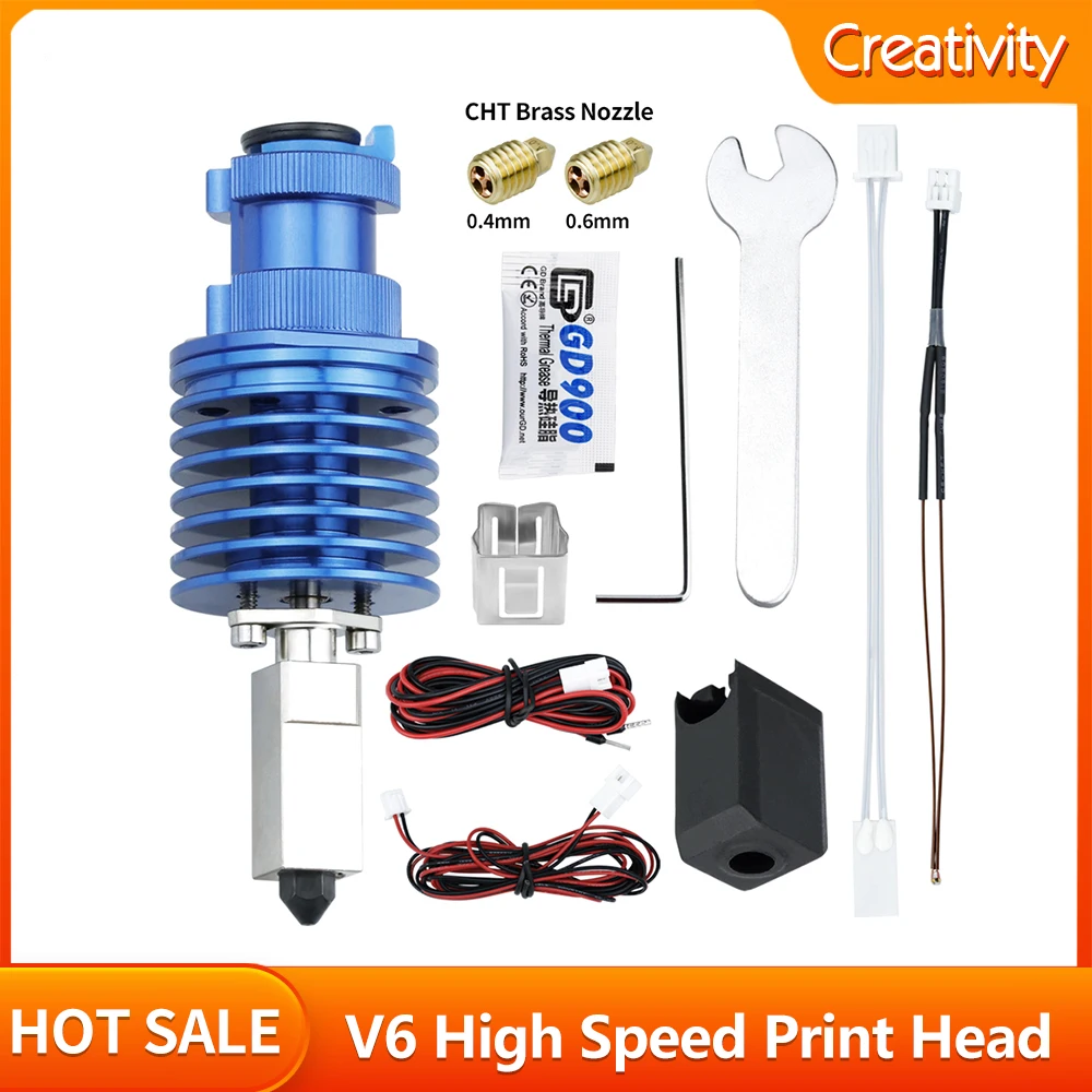 V6 High Speed Print Head Extruder J-head For Ender 3/Ender 3 PRO/VORON 2.4 Upgrade Kit 3d printer Hotend Fast Printing Extruder