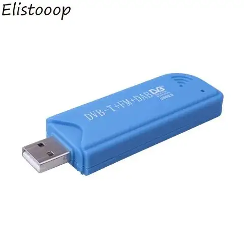 Elistoop 스마트 TV 비디오 장비 디지털 TV 동글, USB 2.0 TV 스틱, DVB-T + DAB + FM RTL2832U + FC0012 지지대 SDR