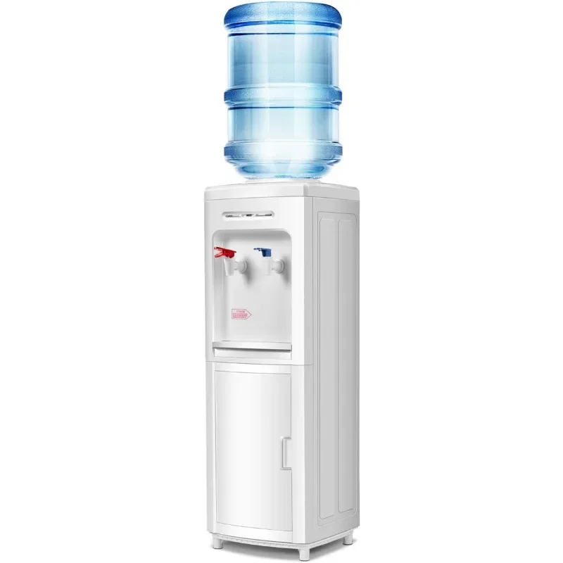 

Giantex Top Loading Water Cooler Dispenser 5 Gallon Normal Temperature Water and Hot Bottle Load Electric Home