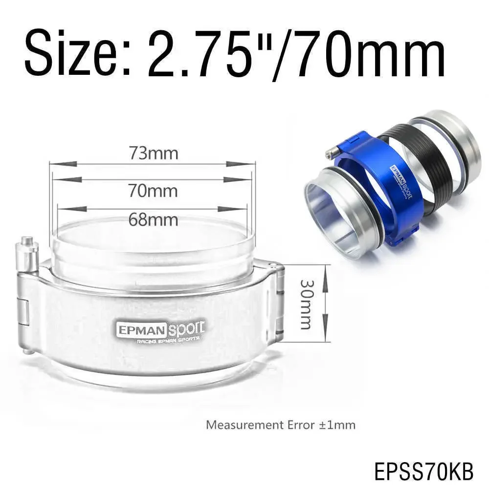 2.5" 63mm Alu HD Clamp Intake V-band Clamp For Intercooler Pipes Quick Release E - Foto 7