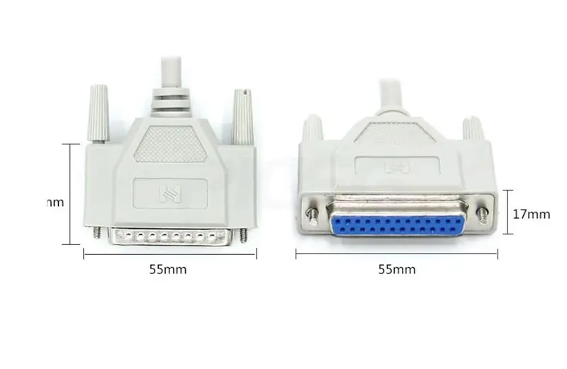 25Pin DB25 Parallel Male to Male Female LPT Printer DB25 M-M Cable 1.5M/3M/5M/10M Computer Cable Printer Extending Cable 25 Pin