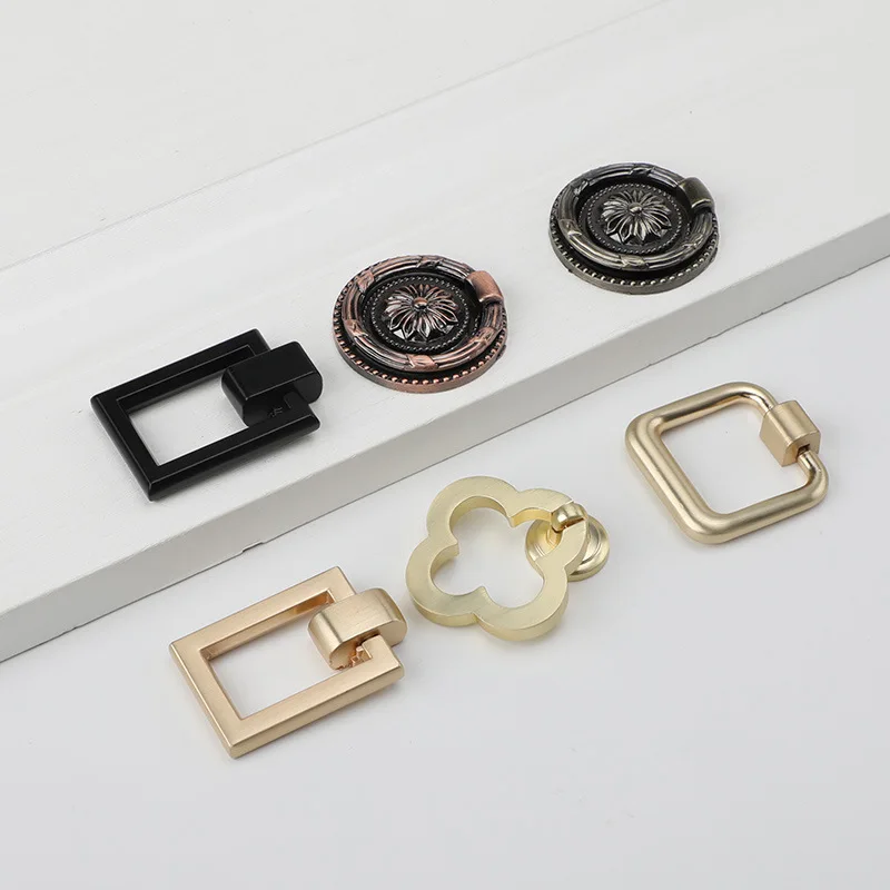 green emerald velvet dress Bonsicoky 6Pcs Round Ring Drawer Pulls Matte Gold Ring Handle Knobs for Cabinet  Drawer Dresser Cupboard Wardrobe, Single Hole