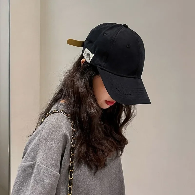 

New Korean Baseball Cap Soft Top Solid Color Fashion Summer Sun Visors Cap Boys Girls Casual Snapback Hat Women Men Hip Hop Hats
