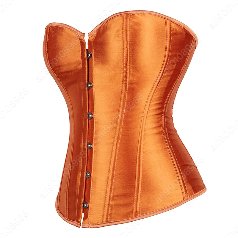 Corset Bustier Top for Women Lace Up Corset Plus Size Satin XS-7XL corset bustier top waist corset lace corset