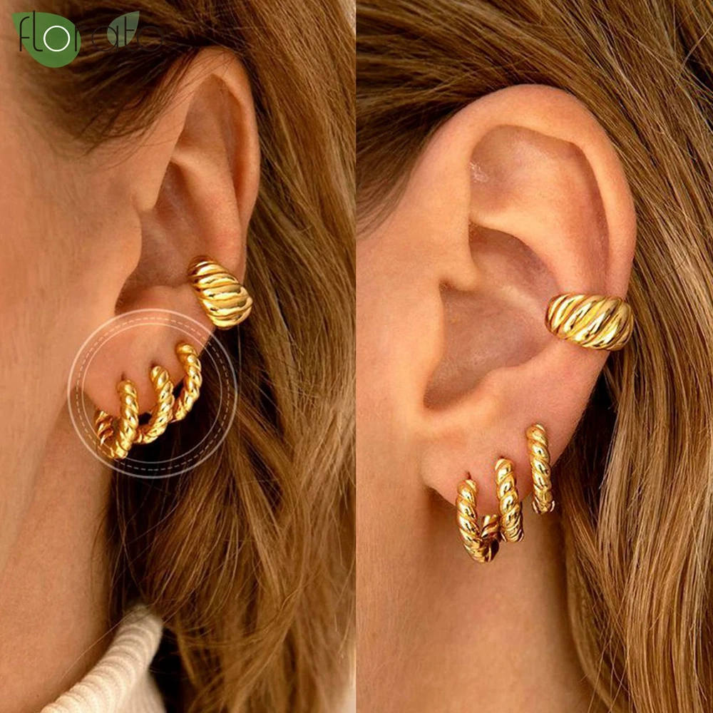 925 Sterling Silver Needle Vintage Luxury Small Earrings Fashion 18K Gold Hoop Earrings for Women Trend Piercing Jewelry Aretes 4