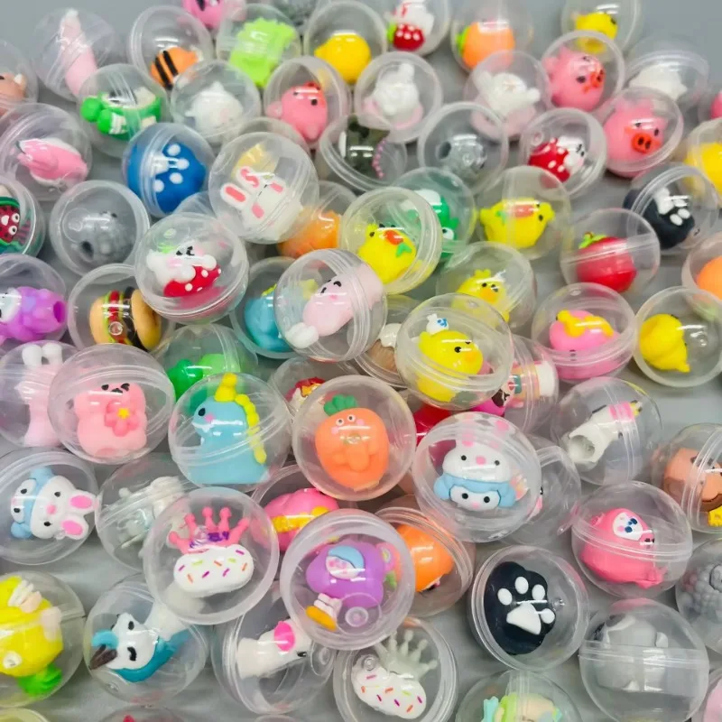 32mm Transparent Twisted Egg for Mini Claw Machine Toys Accessories Cute Animal Plush Dolls Doll Kids Arcade Crane Machine Gift 4