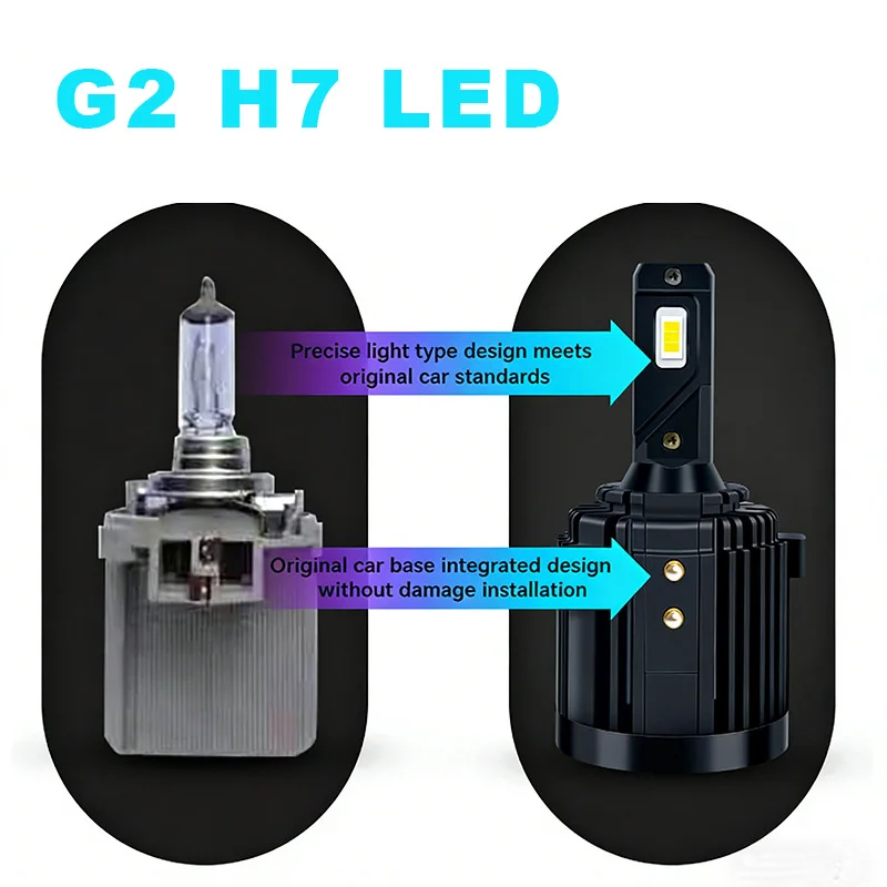 스페셜 G2 H7 LED 헤드라이트 전구 LED 1:1 플러그 앤 플레이 무오류 골프 6 7 MK6 MK7 티구안 투란 시로코 상향등 하향등 램프