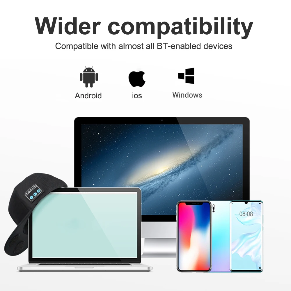 New Multi-functional Outdoor Hat with Bluetooth Speakers Detachable Wireless Adjustable Music Baseball Cap Running Sports Gift 10 S9af2877083f44a13a837f25f34198150s