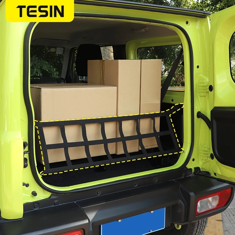 Rete Divisoria Per Bagagliaio Su Misura Per Suzuki Jimny JB64 JB74 (2019-2024) – In Tessuto Oxford, Facile Da Montare