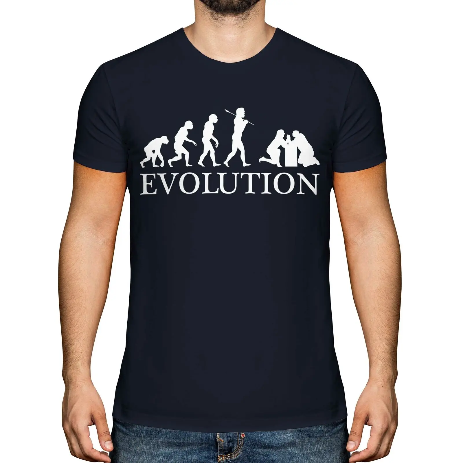 Arm Wrestling Evolution Maglietta Da Uomo Tee Top Gift Wrestle Table Maniche Lunghe O Corte