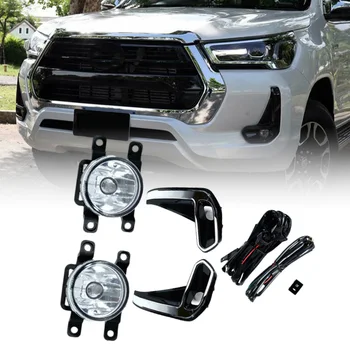 Toyota Hilux Pickup Ute 2020-2021 2pcs Front Bumper Halogen Fog Lights Kit