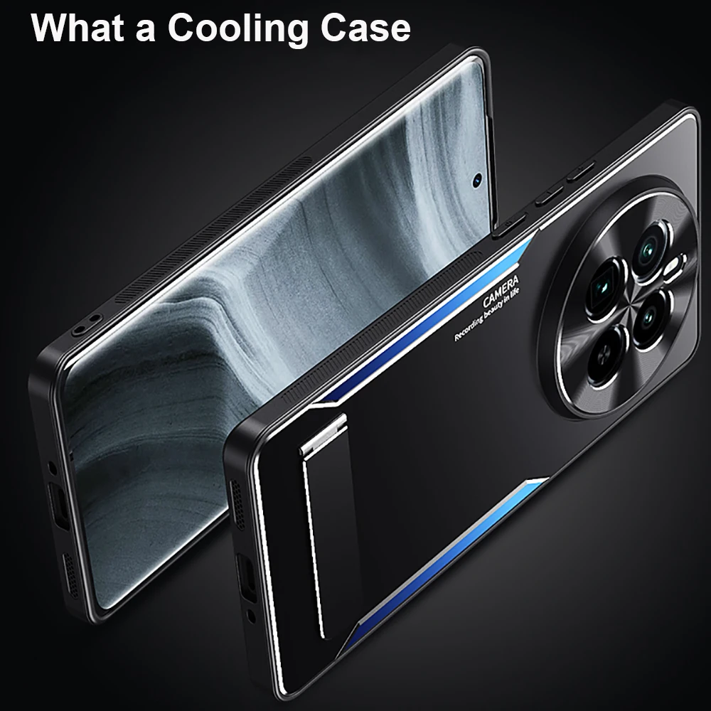 Luxury Metal Bracket Shockproof Protective Case with Soft TPU Bumper