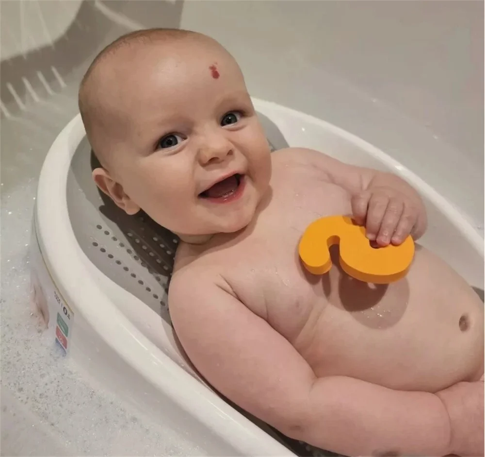 Soft Mesh Baby Bath Support and Booster, Non-Slip Base