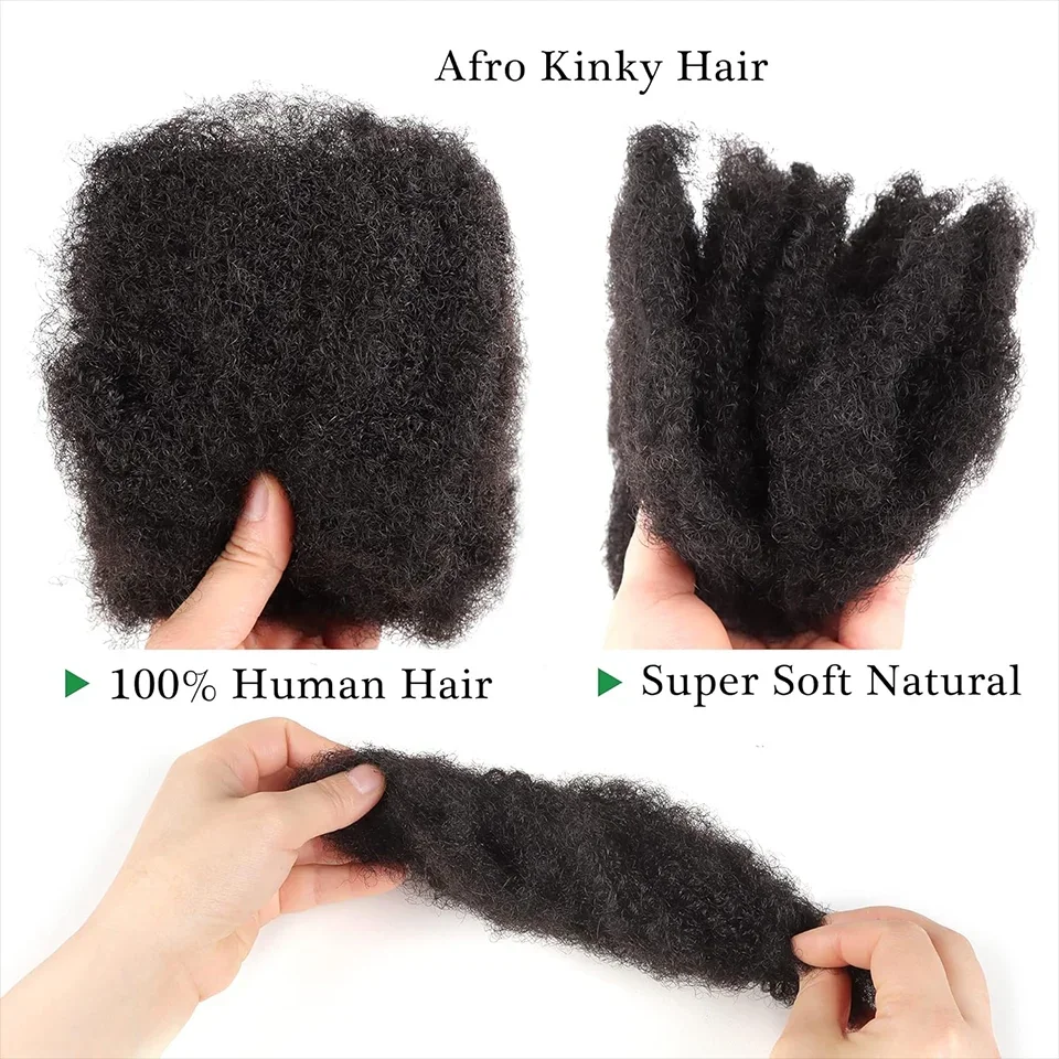 Brazilian Remy Hair Afro kinky Curly Bulk Human Hair For Braiding 1 Bundle 30g/pc Natural Color Braids Hair No Weft 3