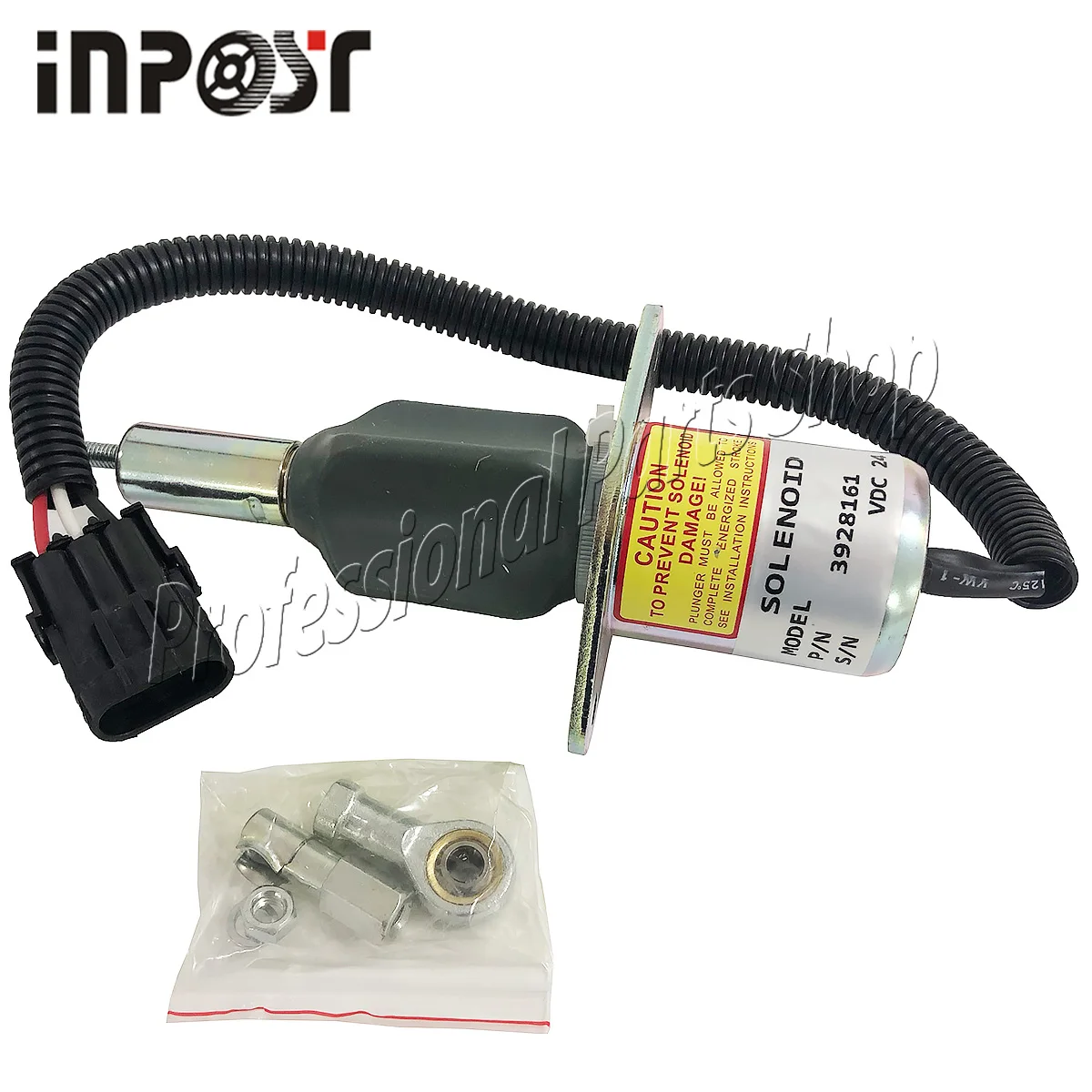 

3928161 24V Fuel Shut Off Solenoid for Cummins Diesel Hyundai Excavator R290
