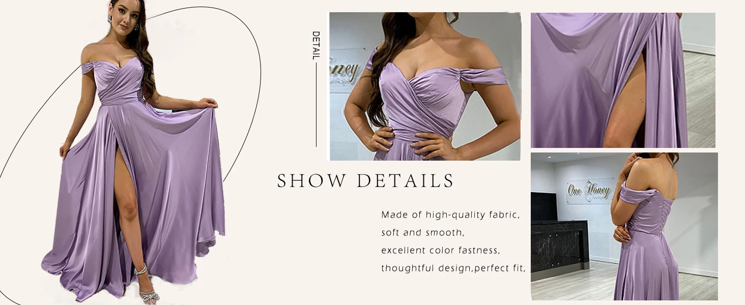 Off Shoulder Prom Dress