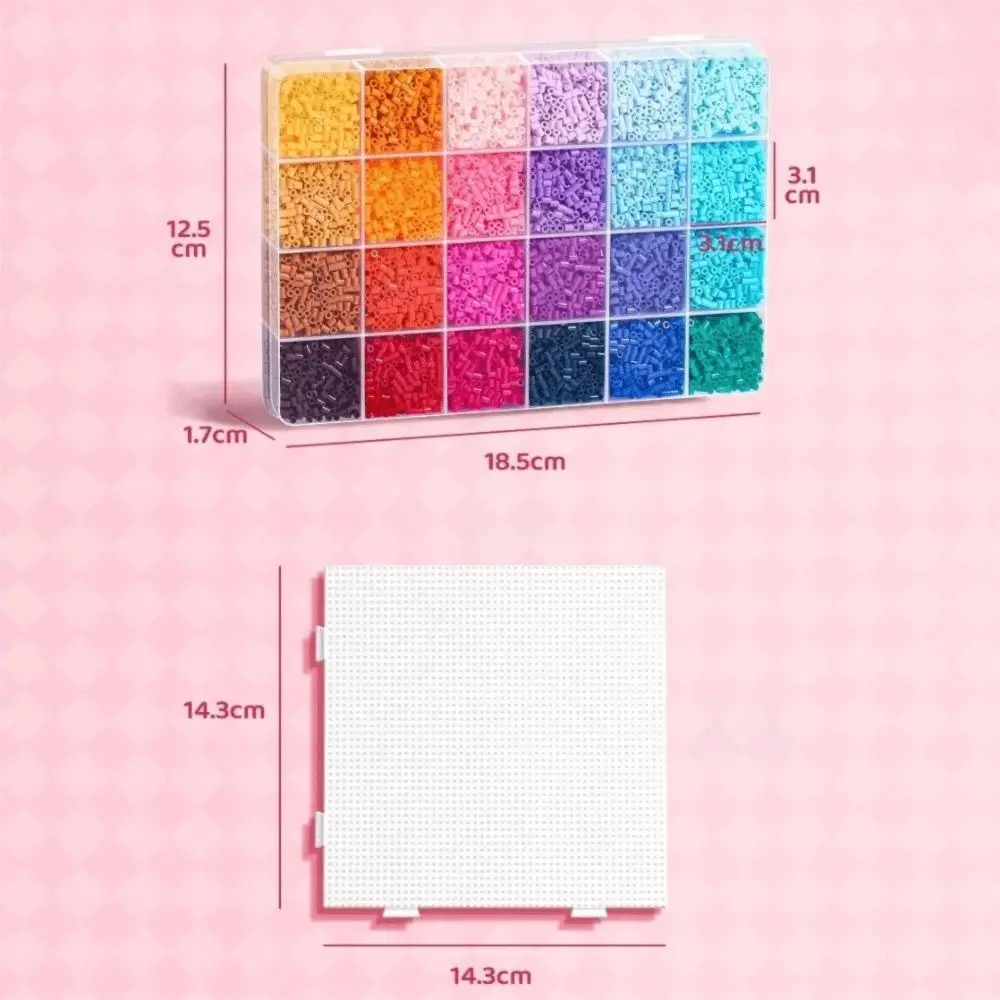 2.6mm 사이즈 펄러 하마 비즈 고품질 프리미엄 소형 빈 퓨즈 비즈 키트 3차원 48/72/96/120 색상 미니 비즈 키트