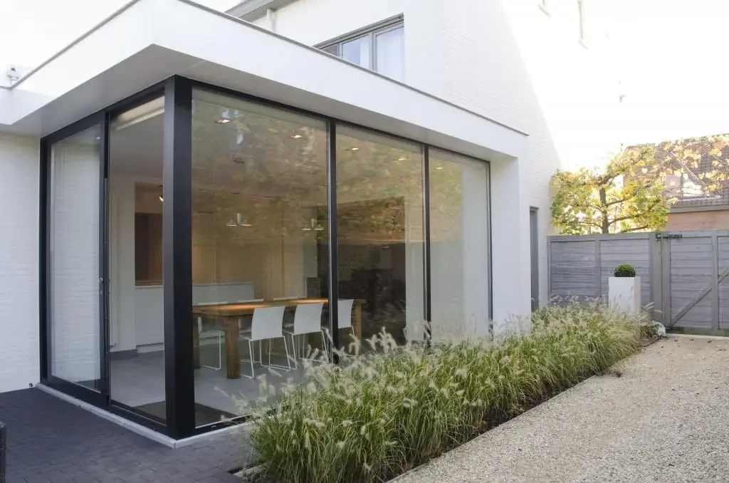 DN Black/White/Gray/Aluminium Sliding Door with Handle Lock for Sliding Glass Door System High Security for Home