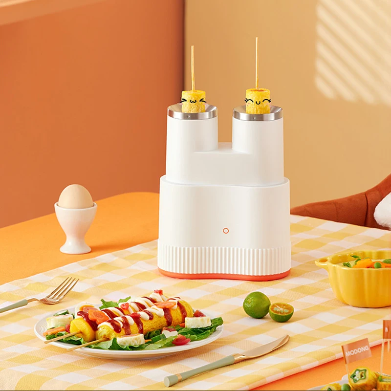 

220V Double-tube Egg Roll Maker Multifunction Omelette Automatic Egg Boiler Sausage Machine Egg Cooker Non Stick Cooking Tool